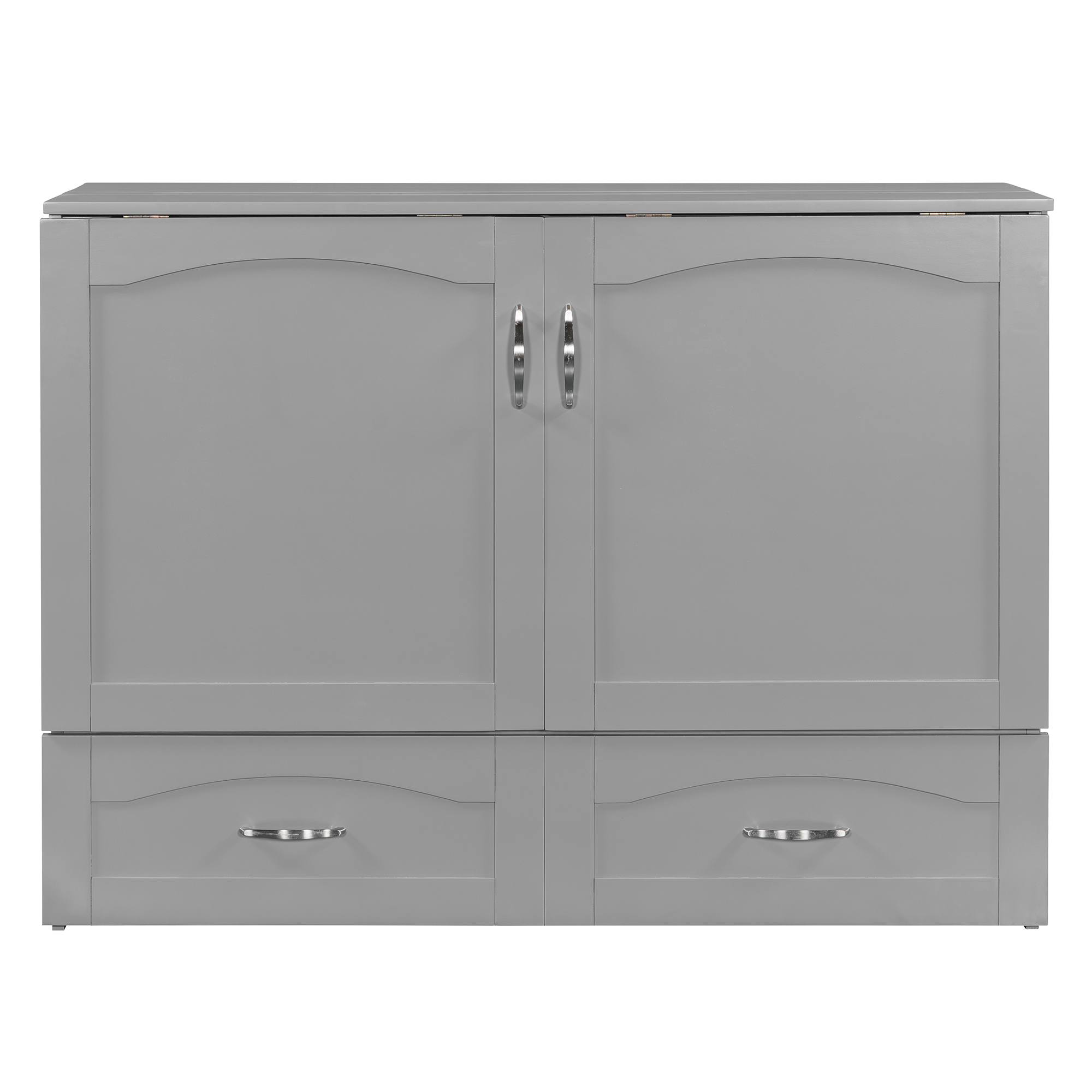 Full Size Wall Bed with drawer and a set of Sockets & USB Ports, Pulley Structure Design 26 Full Size Wall Bed with drawer and a set of Sockets & USB Ports, Pulley Structure Design