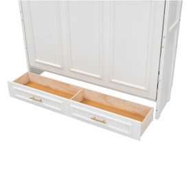 Full Size Murphy Bed with 2 Drawers