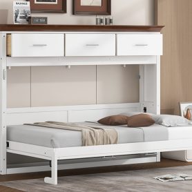 Twin Size Murphy Bed with 3 Drawers 24 Twin Size Murphy Bed with 3 Drawers