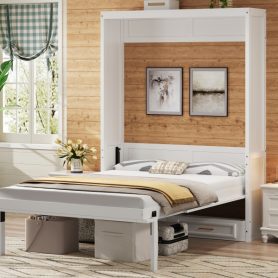 Full Size Murphy Bed with 2 Drawers