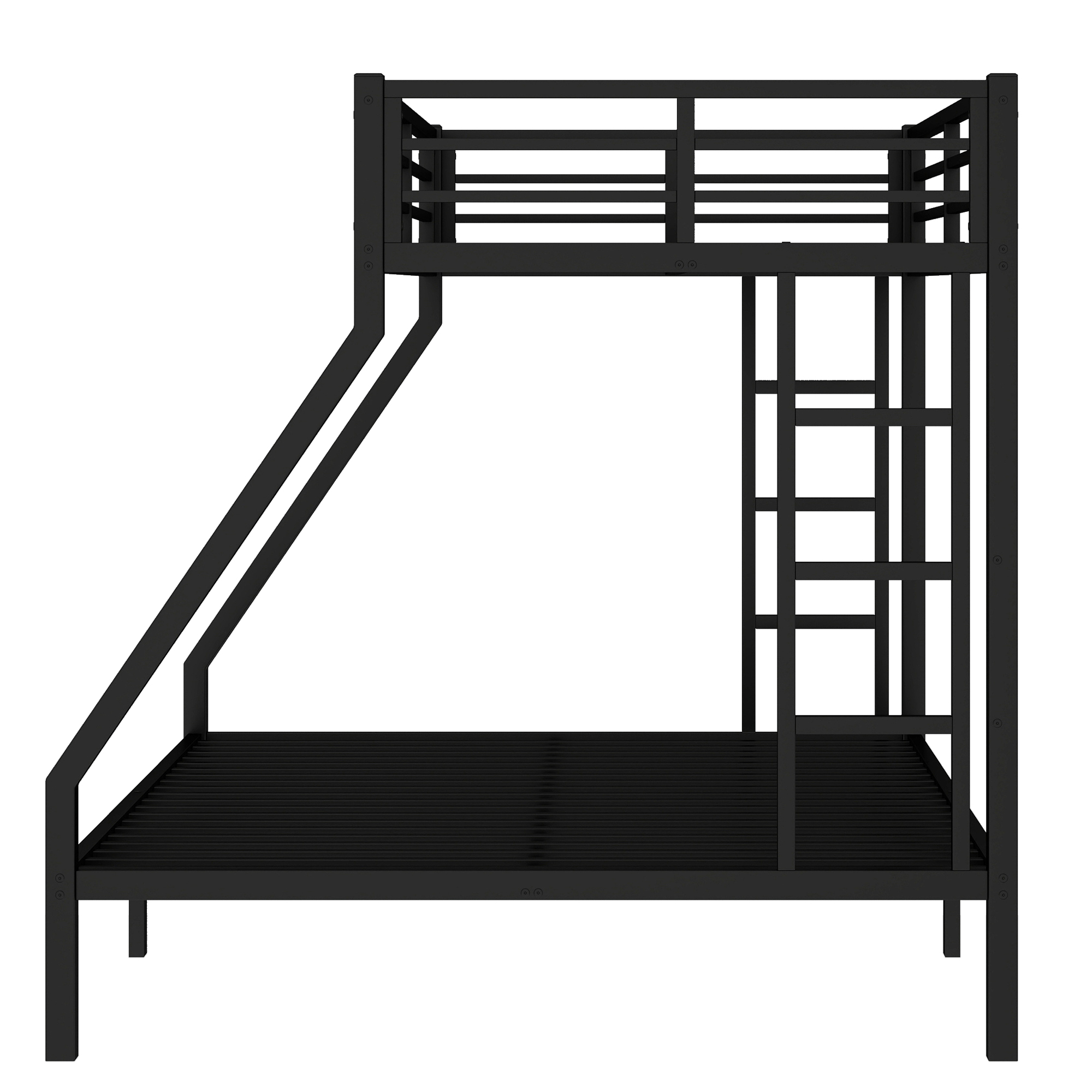 Metal Twin XL over Queen Bunk Bed for Teens and Adults, Black 10 Metal Twin XL over Queen Bunk Bed for Teens and Adults, Black