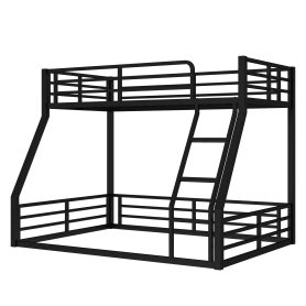 Metal Twin Xl Over Queen Floor Bunk Bed Frame
