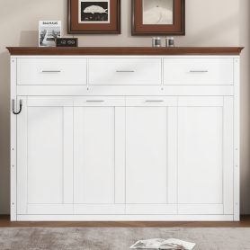 Twin Size Murphy Bed with 3 Drawers