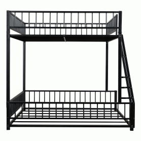 Full XL over Queen Floor Bunk Bed Frame with Ladder and Safety Guardrails 35 Full XL over Queen Floor Bunk Bed Frame with Ladder and Safety Guardrails