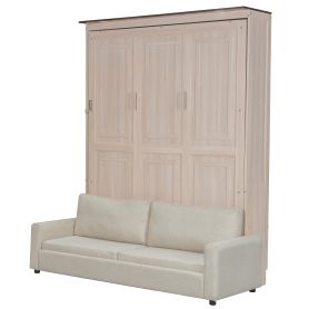 Queen Size Murphy Bed with Sofa and LED 41 Queen Size Murphy Bed with Sofa and LED