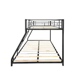 Metal Twin Over Full Bunk Bed with Wooden Slat