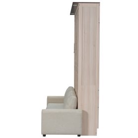 Queen Size Murphy Bed with Sofa and LED 38 Queen Size Murphy Bed with Sofa and LED