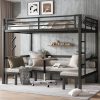 Queen Over Queen Size Pull-Out Bunk Bed