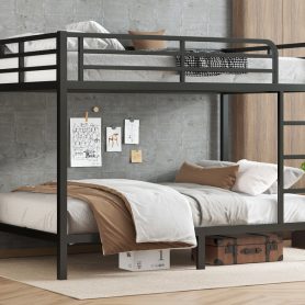 Metal Full XL over Full XL Bunk Bed for Teens and Adults