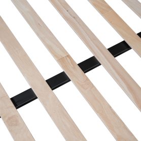 Metal Twin Over Full Bunk Bed with Wooden Slat