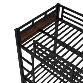 Twin XL Over Twin XL Metal Bunk Bed/Loft Bed/Platform Bed, with Raised Security Fence 29 Twin XL Over Twin XL Metal Bunk Bed/Loft Bed/Platform Bed, with Raised Security Fence