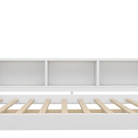 Full Size Daybed With Trundle, Storage Drawers And Side Shelves 26 Full Size Daybed With Trundle, Storage Drawers And Side Shelves