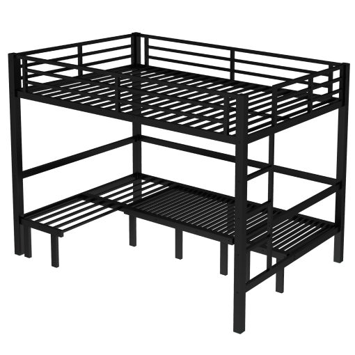 Queen Over Queen Size Pull-Out Bunk Bed