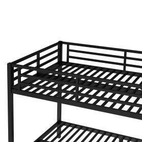 Metal Full XL over Full XL Bunk Bed for Teens and Adults