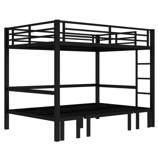 Queen Over Queen Size Pull-Out Bunk Bed