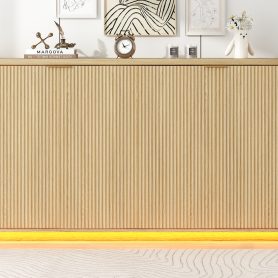 Twin Size Murphy Bed With LED Light, Can Be Folded Into A Cabinet