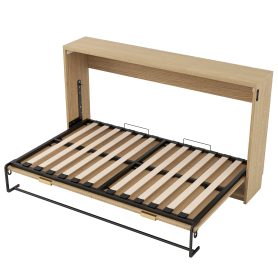 Twin Size Murphy Bed With LED Light, Can Be Folded Into A Cabinet