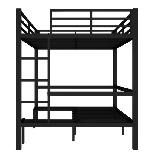 Queen Over Queen Size Pull-Out Bunk Bed