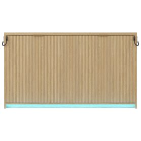 Twin Size Murphy Bed With LED Light, Can Be Folded Into A Cabinet