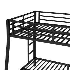 Metal Full XL Over Queen Bunk Bed