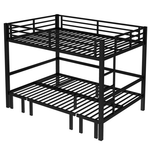 Queen Over Queen Size Pull-Out Bunk Bed