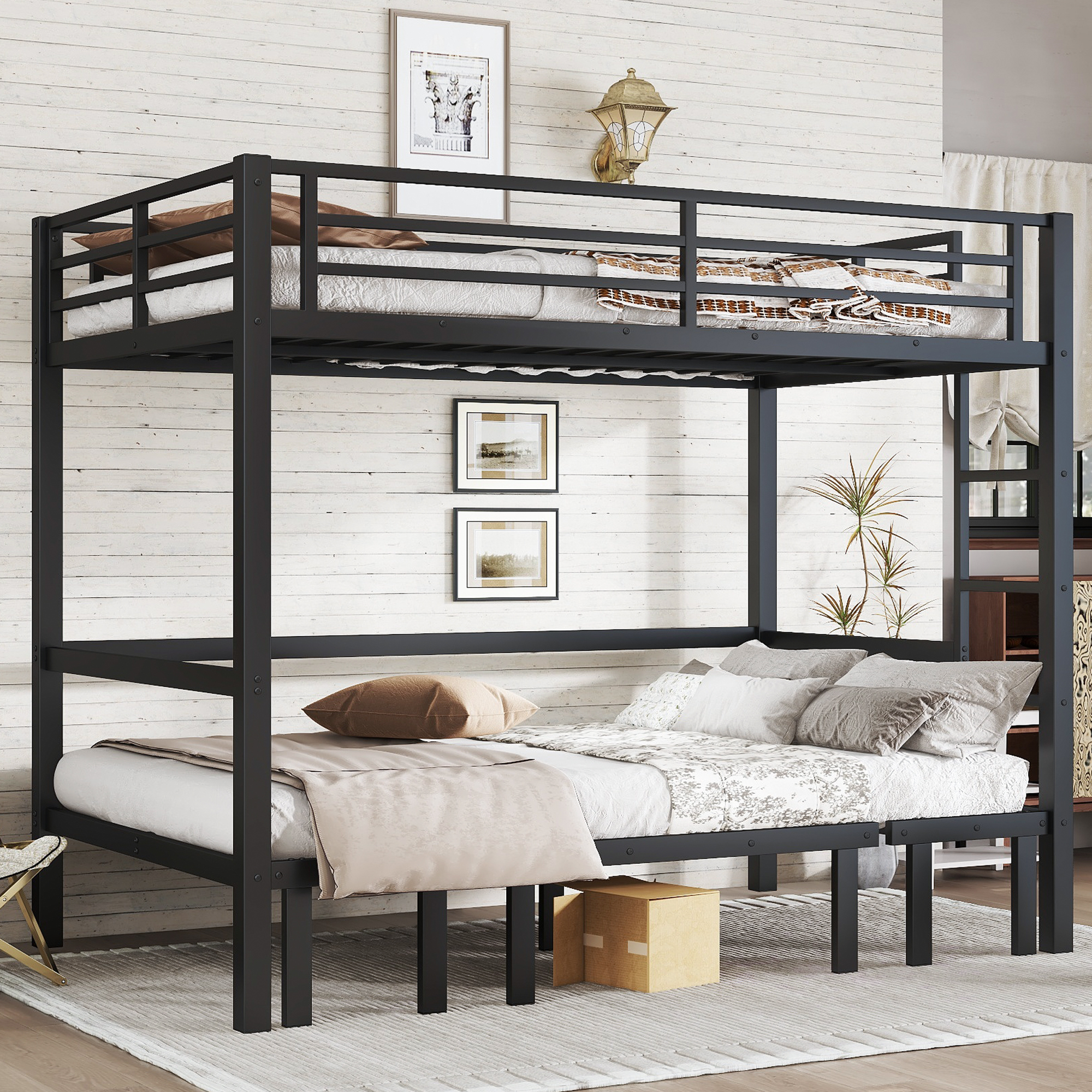 Full Over Full Size Pull-out Bunk Bed 4 Full Over Full Size Pull-out Bunk Bed