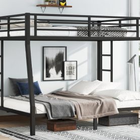 Metal Full XL Over Queen Bunk Bed