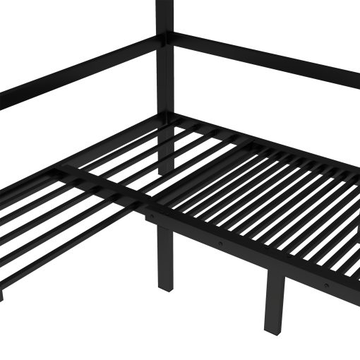 Queen Over Queen Size Pull-Out Bunk Bed