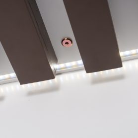 Queen Size Murphy Bed With Storage Cabinet, Wine Rack, Glass Holder, Drawers And Multi-color LED Strip