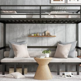 Queen Over Queen Size Pull-Out Bunk Bed