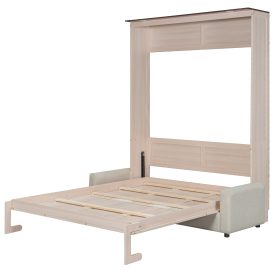 Queen Size Murphy Bed with Sofa and LED 39 Queen Size Murphy Bed with Sofa and LED