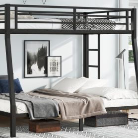 Metal Full XL Over Queen Bunk Bed