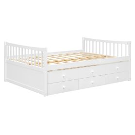 Full Size Daybed with Twin size Trundle and Drawers