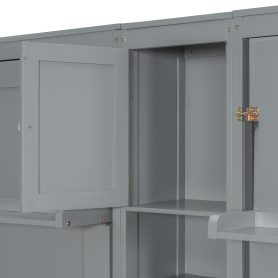 Dual Twin Size Wall Murphy Beds With Cabinets And Shelves