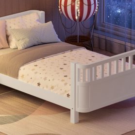Twin Size Wood Platform Bed For Kids