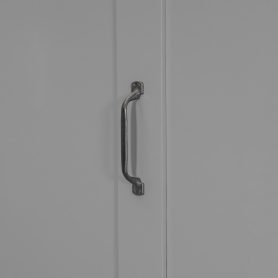 Twin Size Wooden Murphy Bed with TV Stand, 2 Drawers, Shelves, and Cabinets