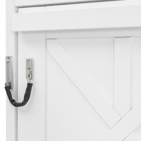 Queen Size Wall Murphy Bed With Ample Storage Space And Diamond Stripes