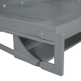 Full Size Wall Bed with Hydraulic Lift & Desk Design