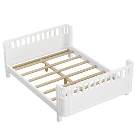 Full Size Wood Platform Bed For Kids