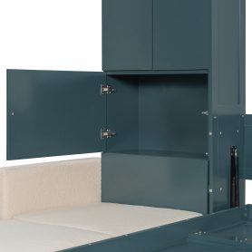 Queen Size Murphy Bed Wall Bed with Sofa and Shelves