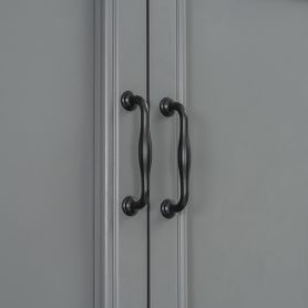 Twin Size Murphy Bed Wall Bed with Wardrobe, Cabinet and Desk