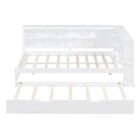 Wooden Twin Size Daybed With Twin Trundle, Storage Shelf and USB Charging Ports 32 Wooden Twin Size Daybed With Twin Trundle, Storage Shelf and USB Charging Ports