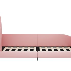 Twin Size Upholstered Rabbit-Shape Princess Bed