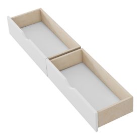 Wood Low Profile Full Bed With Rails