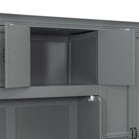 Twin Size Murphy Bed Wall Bed with Wardrobe, Cabinet and Desk