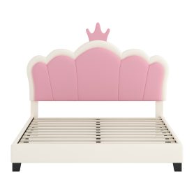 Full Size Upholstered Princess Bed With Crown Headboard 20 Full Size Upholstered Princess Bed With Crown Headboard