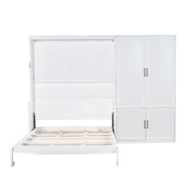 Queen Size Murphy Bed Wall Bed with Closet