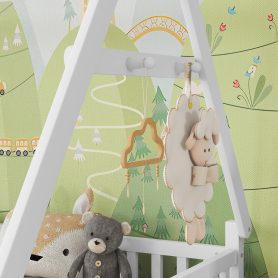 Low Floor Full House Bed With Light, Fence And Roof