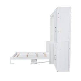 Queen Size Murphy Bed Wall Bed with Closet
