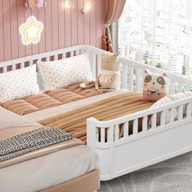 Full Size Wood Platform Bed For Kids